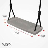 BERG PlayBase L Black Klettergerüst Schaukelgestell mit Reckstange u. Leiter