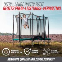 BERG Trampolin rund 430 cm grau mit Sicherheitsnetz Comfort Favorit Regular