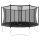 BERG Trampolin rund 430 cm grau mit Sicherheitsnetz Comfort Favorit Regular