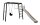 BERG PlayBase M Black Klettergerüst Schaukelgestell mit Reckstange und Leiter + Play set