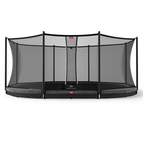 BERG Trampolin Grand Favorit InGround 520 Grey + Safety Net Comfort Airflow