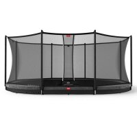 BERG Trampolin Grand Favorit InGround 520 Grey + Safety...