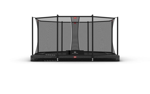 BERG Trampolin Ultim Favorit InGround 410 Grey + Safety Net Comfort Airflow