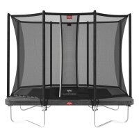 BERG Trampolin Ultim Favorit Regular 280 Grey + Safety...