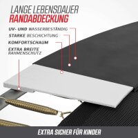 BERG Trampolin Favorit InGround 270 Grey + Sicherheitsnetz Comfort Airflow