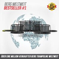 BERG Trampolin Favorit InGround 330 Grey + Safety Net Comfort Airflow