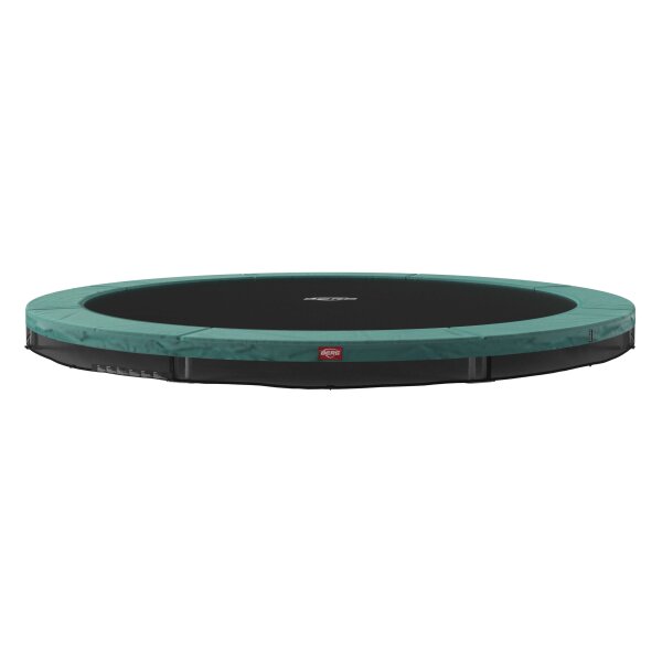 BERG Trampolin Favorit  InGround rund 430 cm grün Airflow ohne Netz Favorit Sports