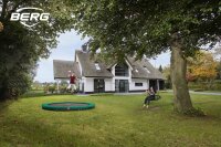 BERG Trampolin Favorit  InGround rund 430 cm grün Airflow ohne Netz Favorit Sports