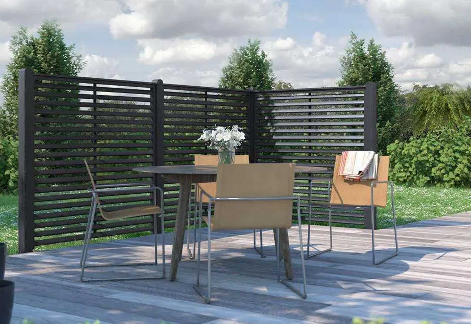 Moderner Sichtschutz für Garten und Terrasse